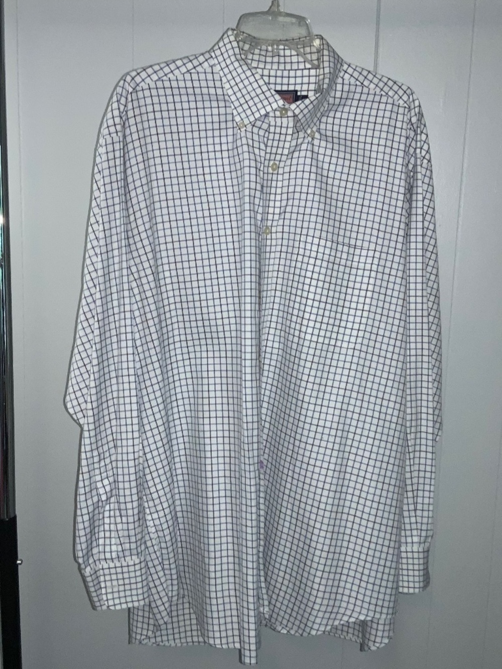 Vineyard Vines cotton check Murray shirt Sz XL button front business casual